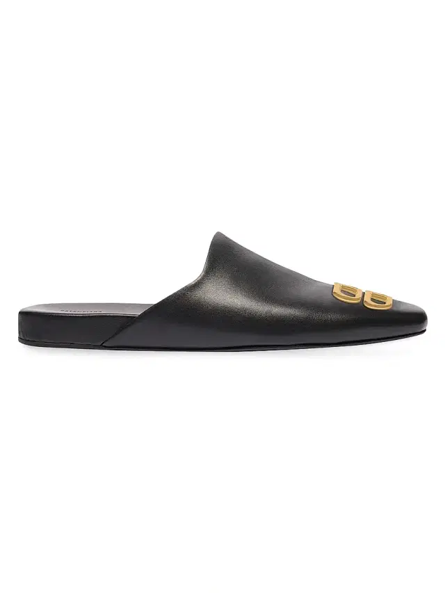 Balenciaga Women's Cosy BB Slides - Black  Sandals
