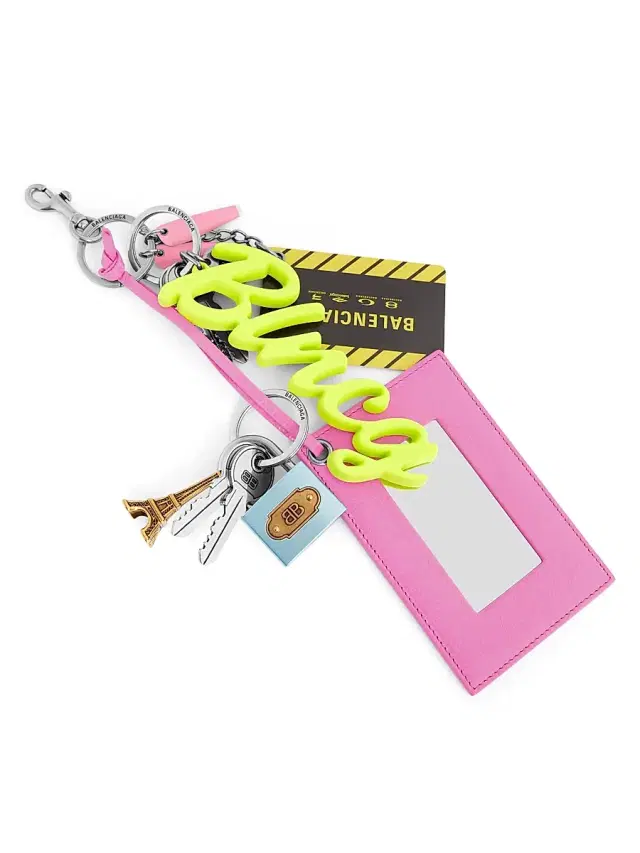 Balenciaga Subway Mirror Keychain - Multicolored