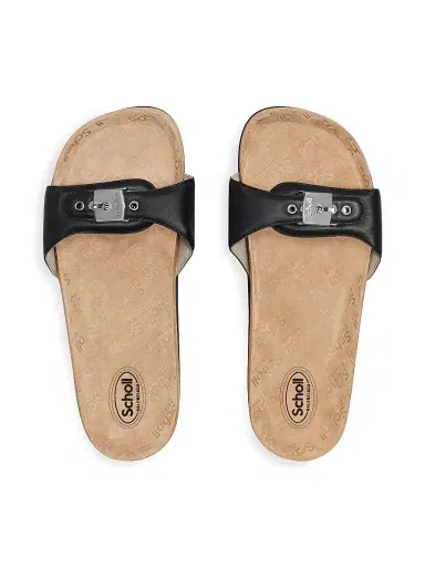 Balenciaga Women's I Scholl Flat Sandals - Black | Thumbnail 6