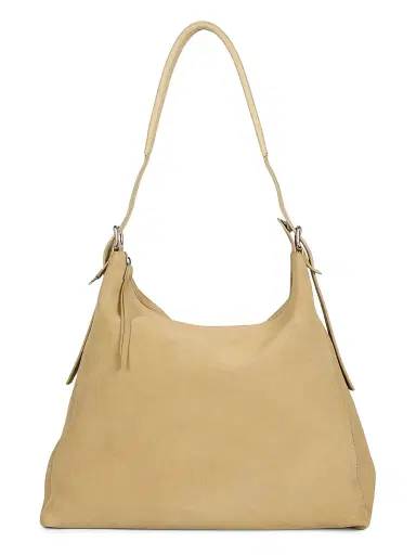 Lemaire Men's Belted Suede Hobo Bag | Thumbnail 1 Lemaire Men's Belted Suede Hobo Bag | Thumbnail 1