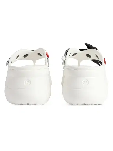 Balenciaga Women's Crocs Thong Jibbitz - White | Thumbnail 5