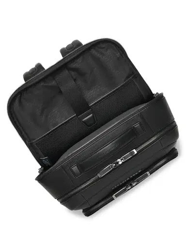 Porsche Design Men's Roadster Leather Backpack - Black | Thumbnail 3 Porsche Design Men's Roadster Leather Backpack - Black | Thumbnail 3