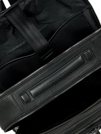Porsche Design Men's Roadster Leather Backpack - Black | Thumbnail 1 Porsche Design Men's Roadster Leather Backpack - Black | Thumbnail 1