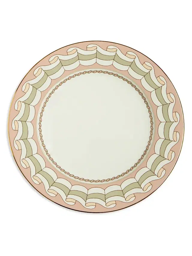 La DoubleJ Charger Plate - Poseidon Dusty Pink