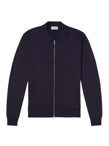 John Smedley Alston Slim-Fit Merino Wool Zip-Up Cardigan - Men | Thumbnail 1 John Smedley Alston Slim-Fit Merino Wool Zip-Up Cardigan - Men | Thumbnail 1