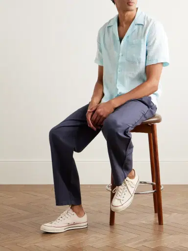 Vilebrequin Charli Camp-Collar Linen Shirt - Men | Thumbnail 2