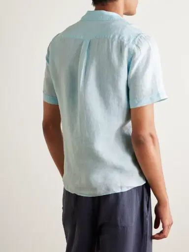 Vilebrequin Charli Camp-Collar Linen Shirt - Men | Thumbnail 3