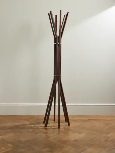 The Conran Shop Pirouette Walnut and Aluminium Coat Stand - Men | Thumbnail 1 The Conran Shop Pirouette Walnut and Aluminium Coat Stand - Men | Thumbnail 1