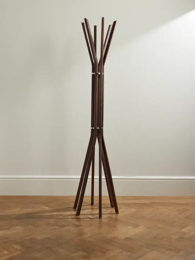 The Conran Shop Pirouette Walnut and Aluminium Coat Stand - Men