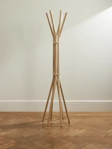 The Conran Shop Pirouette Oak and Aluminium Coat Stand - Men | Thumbnail 1 The Conran Shop Pirouette Oak and Aluminium Coat Stand - Men | Thumbnail 1