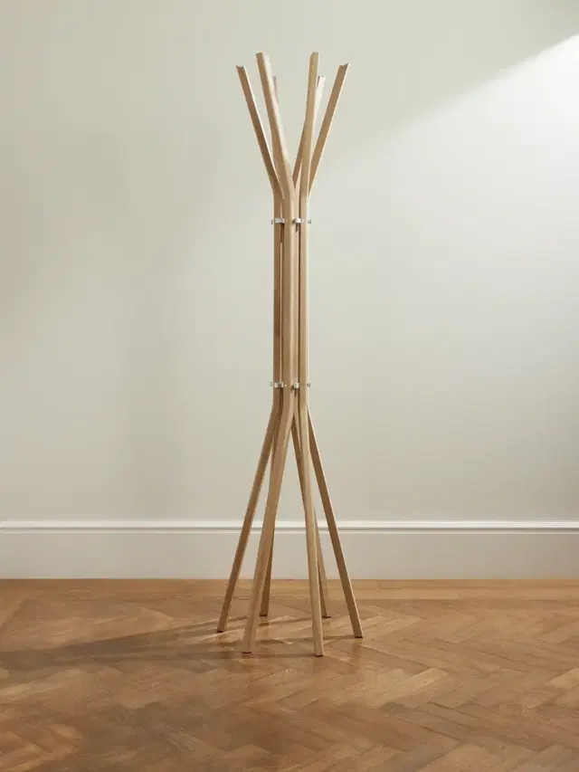 The Conran Shop Pirouette Oak and Aluminium Coat Stand - Men