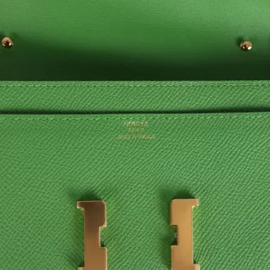 HERMÈS Hermes Constance Wallet To Go Vert Yucca Epsom Gold Hardware | Thumbnail 7