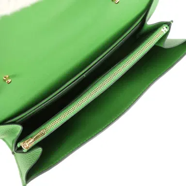 HERMÈS Hermes Constance Wallet To Go Vert Yucca Epsom Gold Hardware | Thumbnail 8