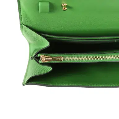 HERMÈS Hermes Constance Wallet To Go Vert Yucca Epsom Gold Hardware | Thumbnail 9