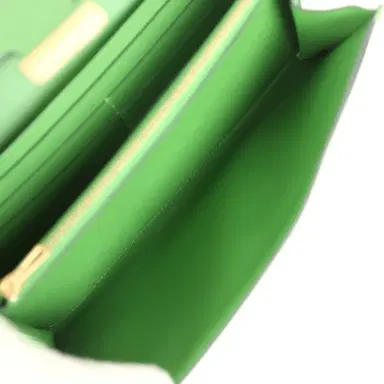 HERMÈS Hermes Constance Wallet To Go Vert Yucca Epsom Gold Hardware | Thumbnail 10