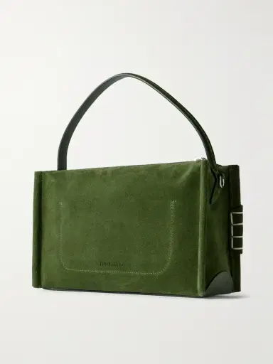 JW Anderson Loafer Embroidered Suede Shoulder Bag | Thumbnail 3 JW Anderson Loafer Embroidered Suede Shoulder Bag | Thumbnail 3