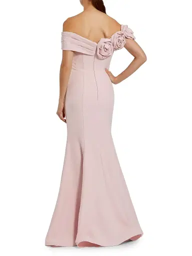 Mac Duggal Women's Ieena One Satin Off-The-Shoulder Gown | Thumbnail 2