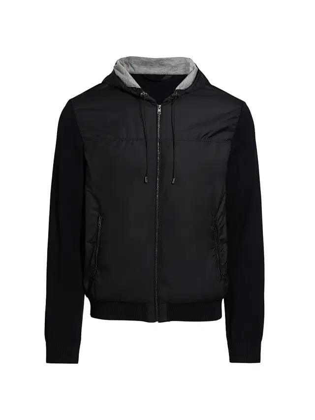 Saks Fifth Avenue Men's COLLECTION Mixed-Media Hoodie