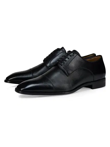 Christian Louboutin Men's Top 5 Leather Derby Shoes - Black - Size 12 | Thumbnail 2 Christian Louboutin Men's Top 5 Leather Derby Shoes - Black - Size 12 | Thumbnail 2