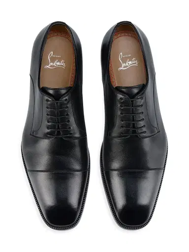 Christian Louboutin Men's Top 5 Leather Derby Shoes - Black - Size 12 | Thumbnail 4 Christian Louboutin Men's Top 5 Leather Derby Shoes - Black - Size 12 | Thumbnail 4