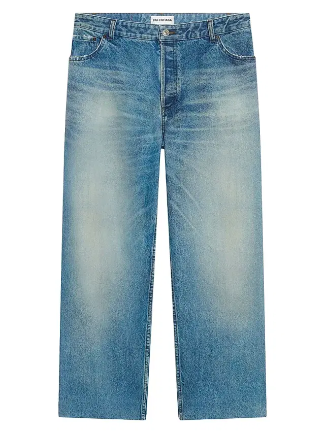 Women's Cropped Jeans in Japanese Indigo Denim - Blue