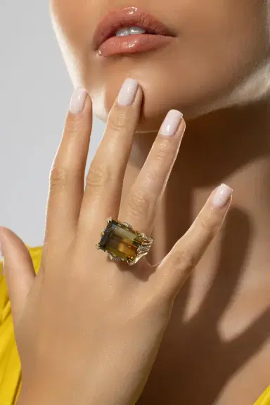 TONY DUQUETTE Citrine Diamond Ring | Thumbnail 4