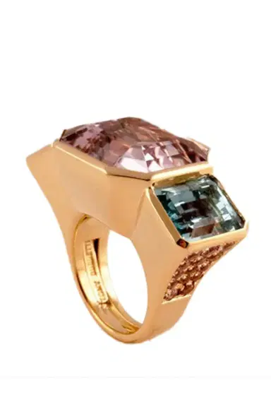 TONY DUQUETTE Kunzite Aquamarine Garnet Ring | Thumbnail 1
