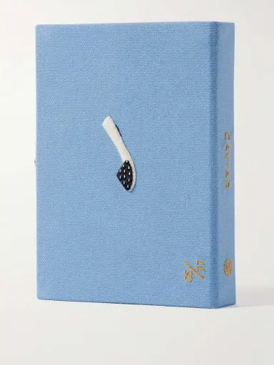 Olympia Le-Tan Caviar Embroidered Appliquéd Canvas Clutch | Thumbnail 3 Olympia Le-Tan Caviar Embroidered Appliquéd Canvas Clutch | Thumbnail 3
