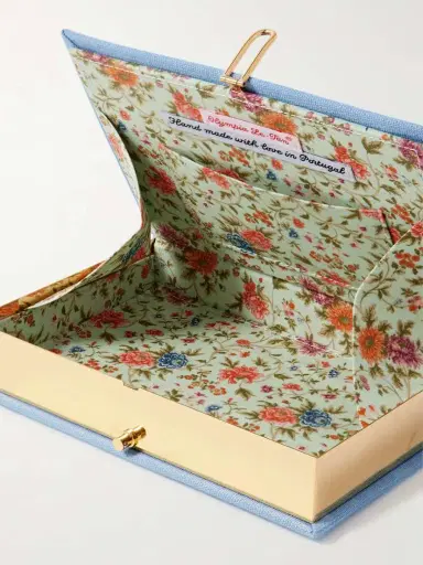 Olympia Le-Tan Caviar Embroidered Appliquéd Canvas Clutch | Thumbnail 5 Olympia Le-Tan Caviar Embroidered Appliquéd Canvas Clutch | Thumbnail 5