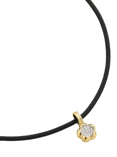 STONE AND STRAND Crosby 10-karat Gold, Cord And Diamond Choker | Thumbnail 1 STONE AND STRAND Crosby 10-karat Gold, Cord And Diamond Choker | Thumbnail 1