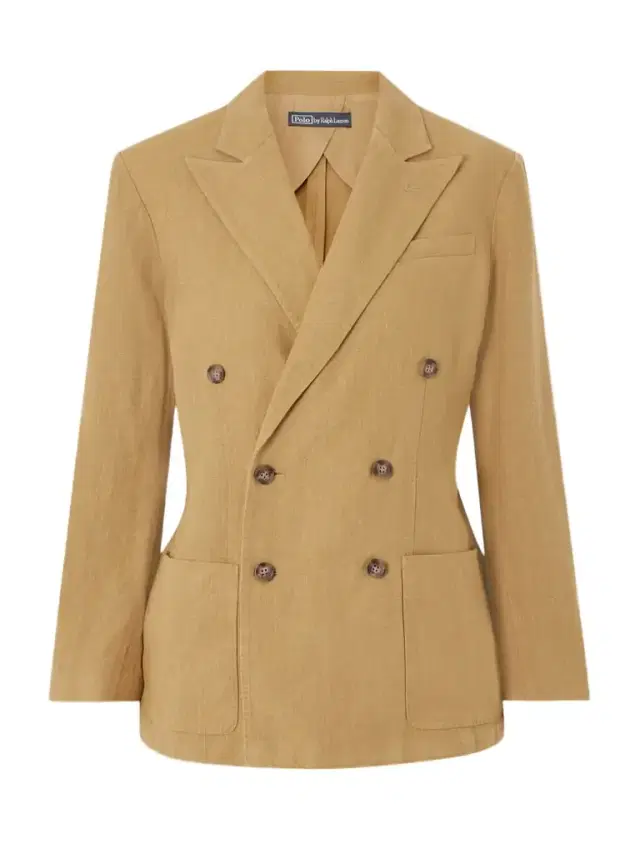 Double-breasted Linen Blazer