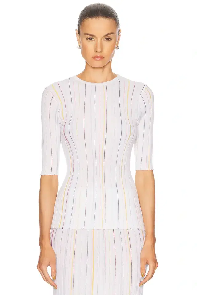 Gabriela Hearst Fitz Short Sleeve Top