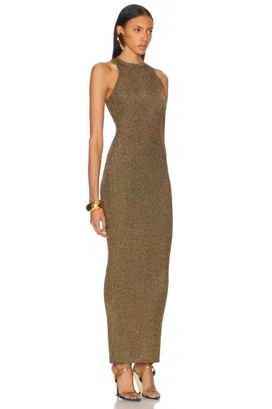 Saint Laurent Sleeveless Long Dress | Thumbnail 2 Saint Laurent Sleeveless Long Dress | Thumbnail 2