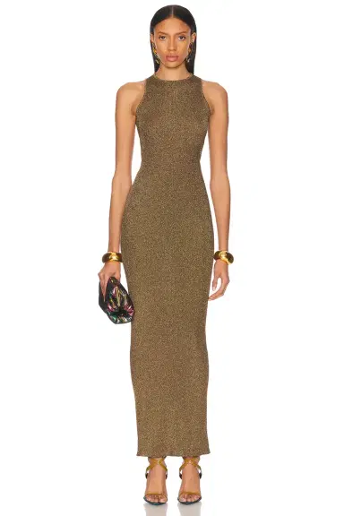 Saint Laurent Sleeveless Long Dress | Thumbnail 1 Saint Laurent Sleeveless Long Dress | Thumbnail 1