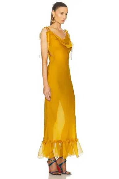 Saint Laurent Long Slip Dress | Thumbnail 2