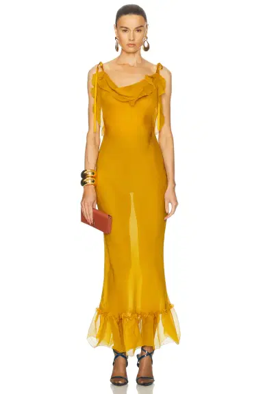 Saint Laurent Long Slip Dress | Thumbnail 1