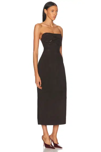 Magda Butrym Strapless Ruched Dress | Thumbnail 2 Magda Butrym Strapless Ruched Dress | Thumbnail 2