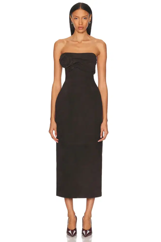 Strapless Ruched Dress