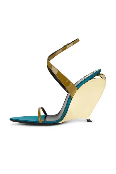 Saint Laurent Gippy Wedge Sandal | Thumbnail 5 Saint Laurent Gippy Wedge Sandal | Thumbnail 5