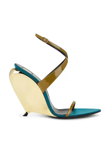 Saint Laurent Gippy Wedge Sandal | Thumbnail 1 Saint Laurent Gippy Wedge Sandal | Thumbnail 1
