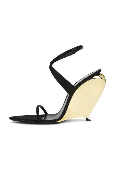 Saint Laurent Gippy Wedge Sandal | Thumbnail 5 Saint Laurent Gippy Wedge Sandal | Thumbnail 5
