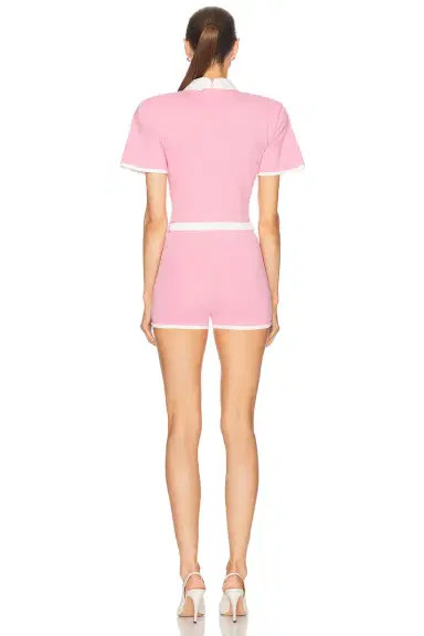 Rowen Rose Short Sleeve Romper | Thumbnail 3