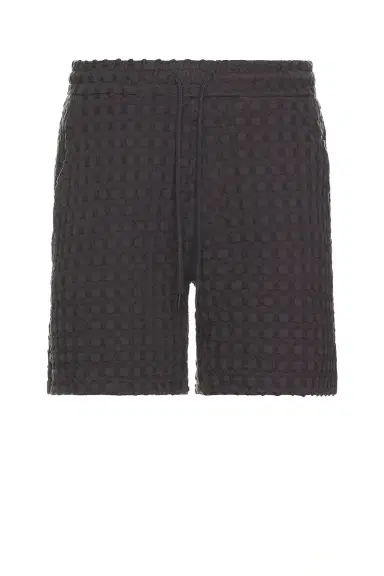 OAS Nearly Black Porto Waffle Shorts | Thumbnail 3