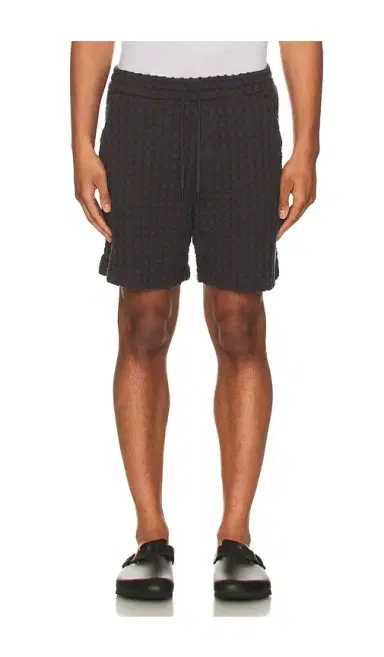 OAS Nearly Black Porto Waffle Shorts | Thumbnail 5