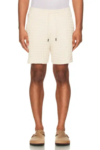 OAS Ecru Porto Waffle Shorts | Thumbnail 3 OAS Ecru Porto Waffle Shorts | Thumbnail 3