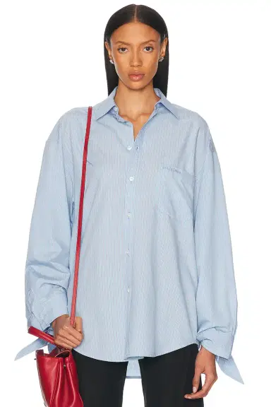 Balenciaga Knotted Cuff Blouse | Thumbnail 1