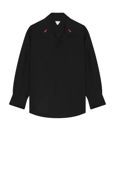 Bottega Veneta Matches Detail Light Wool Long Sleeve Shirt | Thumbnail 1 Bottega Veneta Matches Detail Light Wool Long Sleeve Shirt | Thumbnail 1