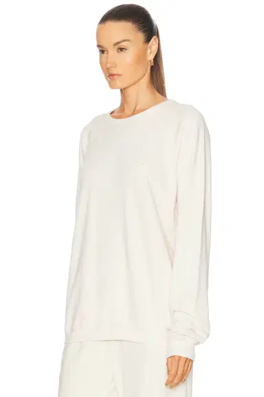 ÉTERNE Oversized Lightweight French Terry Raglan Sweatshirt | Thumbnail 2
