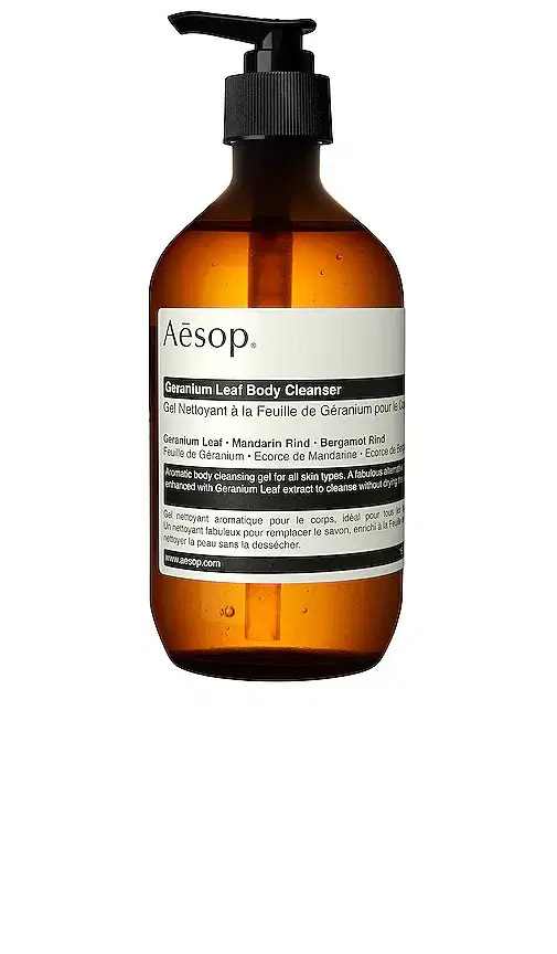 Aesop Geranium Leaf Body Cleanser.