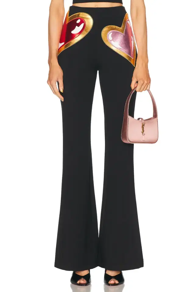 AREA Colorblock Heart Gem Pant
